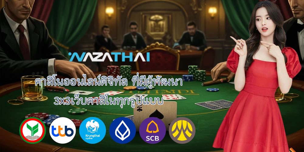 คาสิโนออนไลน์ดิจิทัล ที่มีผู้พัฒนา 3x3เว็บคาสิโนทุกรูปแบบ